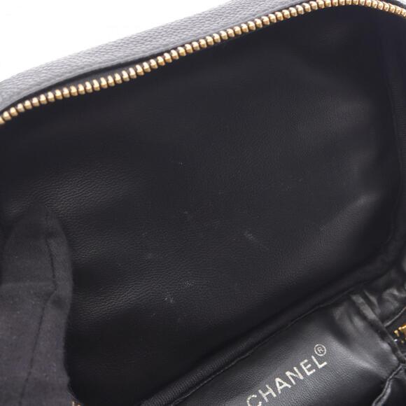 CHANEL Black Leather Logo Bag - Picture 9 of 10